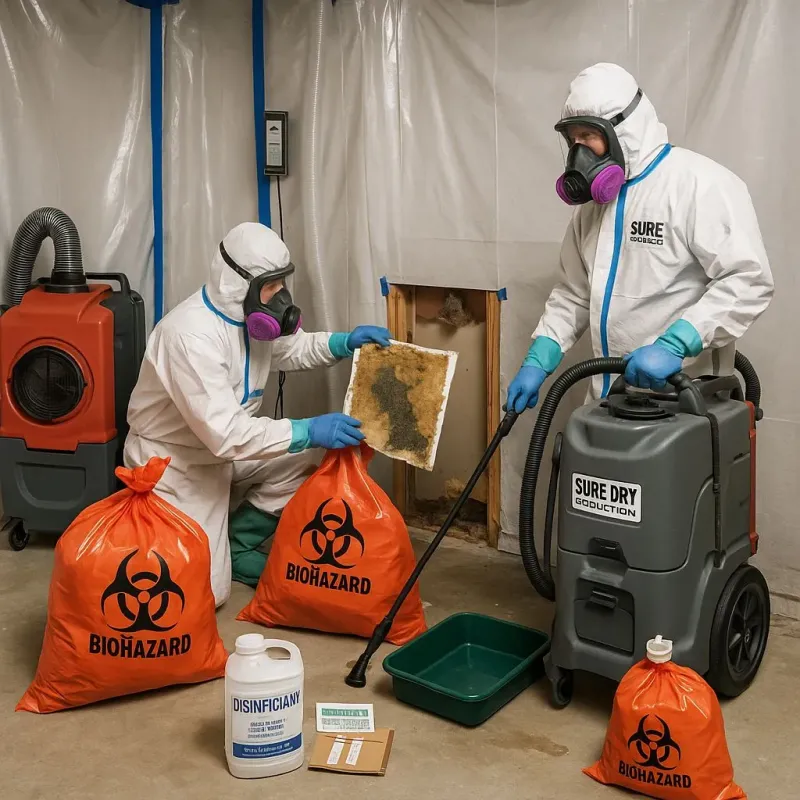 Contaminated Water Handling Protocols process in La Coste, TX