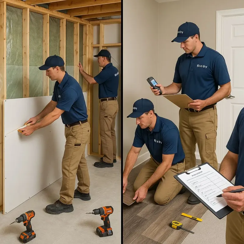 Repairs and Reconstruction process in La Coste, TX